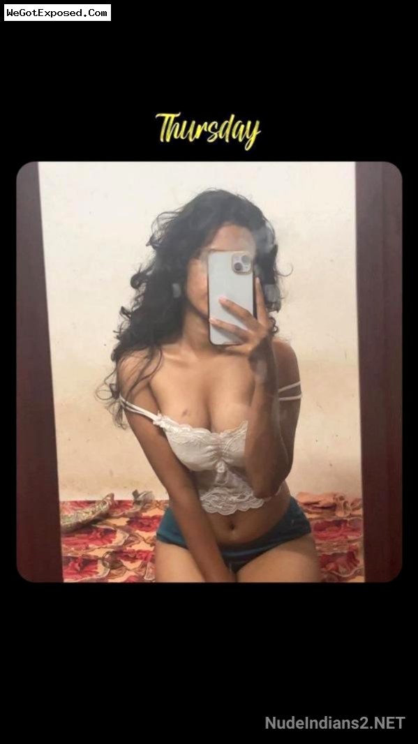 Hot Telugu girl Bhavna’s boobs tease & slim body selfies 4