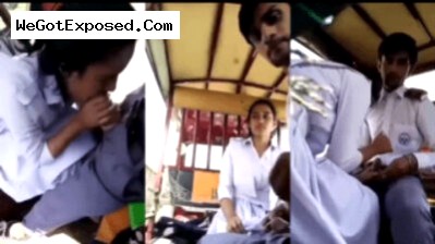 Young Class school girl sucking cock of BF and Fucked in Rickshaw Leaked video, Part 1