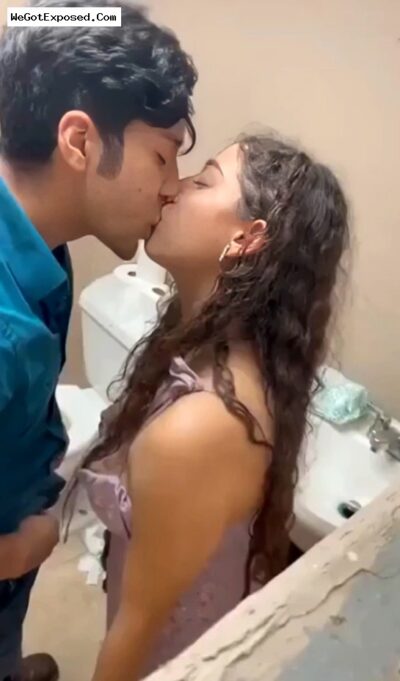 Desi Girlfriend Ditches Party for Rough Toilet Fuck with Boyfriend