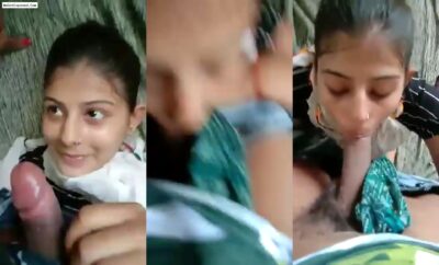 Desi cute Indian girl blowjob deti hui apne boyfriend ko