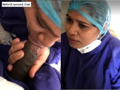 Scandal of Desi nurse sucking dick of a patient
