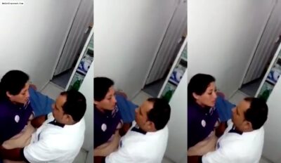 OPD Doctor Secretly Fucking a Mature Aunty Patient Caught in CCTV