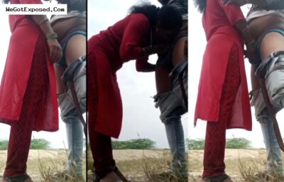Outdoor girlfriend sucking and fucking mms