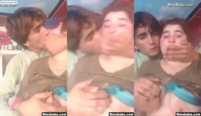 Paki Couple Romance and Boobs Pressing Leaked