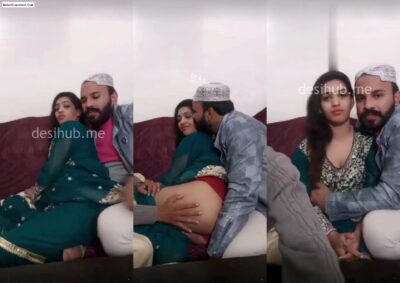 Pakistani Sexy Girl Live with Two Boyfriends Teasing Her Ass and Boobs