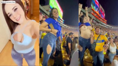 Sexy Hot Carla Garza Viral Video Flashes Her Boobs On Soccer Goal