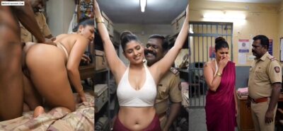 Two Indian Policeman fuck aunty in police station